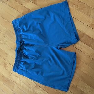 CK Men's Mesh Lined Elastic Waist With Adjustable Tie Swim Shorts Blue Size 36